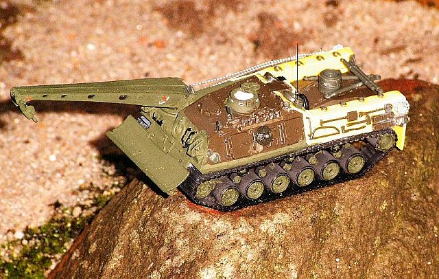 Ein Militärmodell entsteht. Bergepanzer1 auf Fahrgestell vom M48 der Bundeswehr