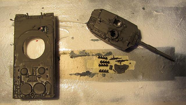Inneneinrichtung vom Leopard 2 A0 1979