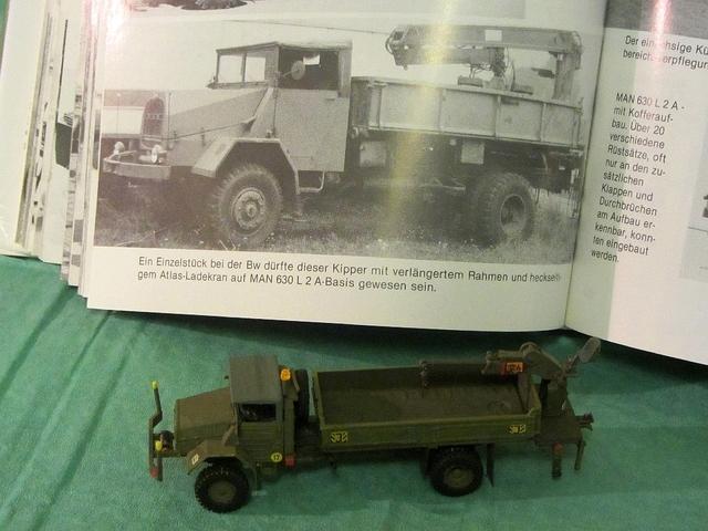 MAN 630 L 2 A: Prototyp mit Kran 1t Bundeswehr 1960
