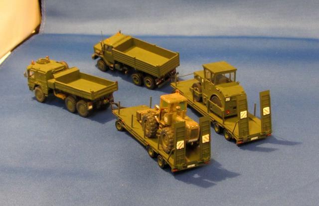 Mulderkipper MAN 7t und Magirus 27t mit Lastanhänger 15t und 20t