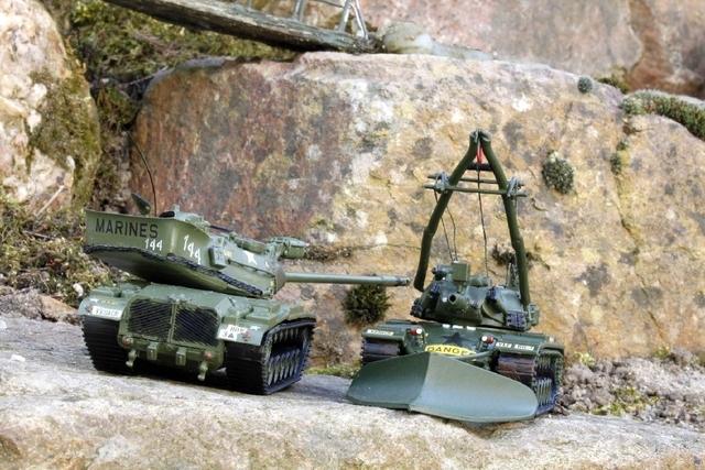 schw. KPz M103 A2/A3 USMC 1965 - 1973 und Prototyp BergePZ T728 E1 USA von 1962