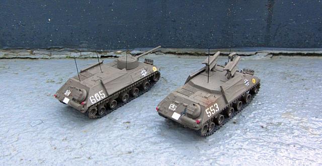 Li: SPz lang HS30 Typ 12-3 Bundeswehr 1958-1962, Re: RakJgPz 1 HS 30 Typ 3-3 Bundeswehr 1961