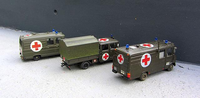 3x DB L 508 D/35, Sanitätsfahrzeuge der Bundeswehr 1976