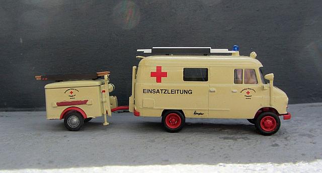 Opel Blitz 1,9t Kastenwagen: DRK Mobiles Leitstellenfahrzeug von 1960