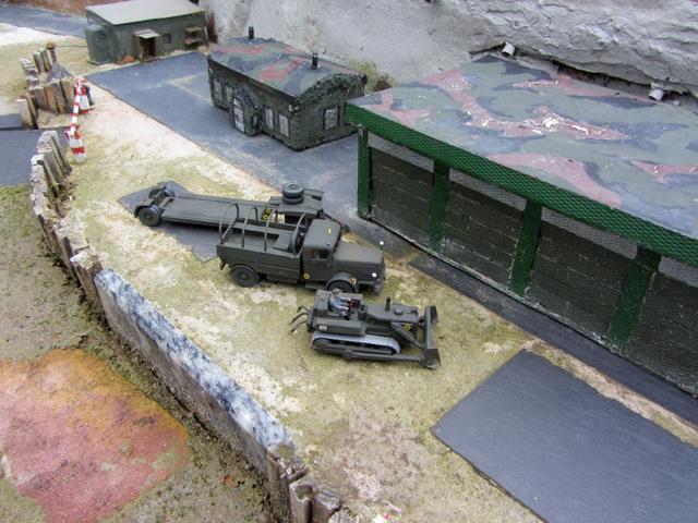 Büssing 8000 S Allrad Zugmaschine mit Seilwinde und Schwerlastanhänger 25t Bundeswehr 1956