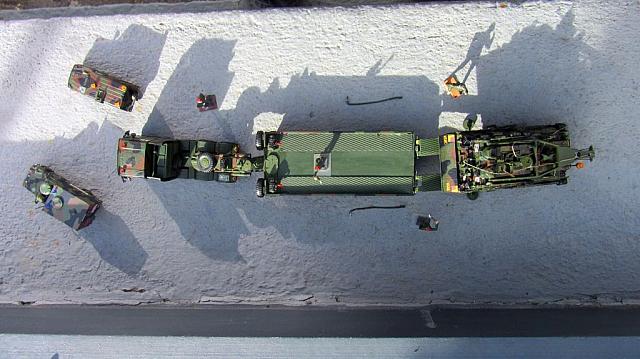 Beladen eines Schwerlastaufleger