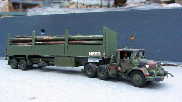 SZgM Magirus Deutz A 6500 mit Schwerlastaufleger 12t