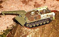 Ein Militärmodell entsteht. Bergepanzer1 auf Fahrgestell vom M48 der Bundeswehr
