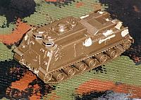 Ein Militärmodell ist abgerüstet