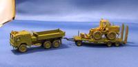 MAN 7t mit Wechselradlader auf Tieflader 15t