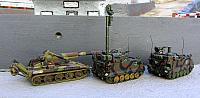 M110 A2 sFH 203mm Bundeswehr 1985 und 2 Begleitpanzer aus der M113er Serie
