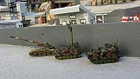 M110 A2 sFH 203mm Bundeswehr 1985 und 2 Begleitpanzer aus der M113er Serie