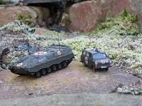 Marder 1 San-Prototyp Bundeswehr 1971 und Ford Transit 900 Bundeswehr 1971