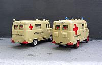 2x Opel Blitz A 1,9t Kastenwagen: DRK Einsatzfahrzeug von 1960