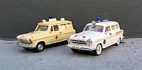 2x Borgward Isabella Kombi DRK Einsatzwagen von 1957 / 1958
