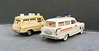 2x Borgward Isabella Kombi DRK Einsatzwagen von 1957 / 1958