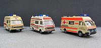 3x VW LT verschiedene Rettungswagen
