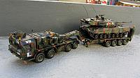 Faun PzTrsp SLT 50/2 ELEFANT Bundeswehr 1978 mit Tieflader und mKpz Leopard 2 A6
