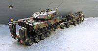Faun PzTrsp SLT 50/2 A1 ELEFANT Bundeswehr 1978 mit Tieflader und mKpz Leopard 2 A6