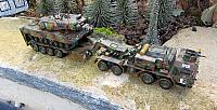 Faun PzTrsp SLT 50/2 A1 ELEFANT Bundeswehr 1978 mit Tieflader und mKpz Leopard 2 A6