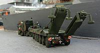 Der Schwerlasttransporter bis 80 Tonnen mit Zugmaschine MAN TGX GX der NATO