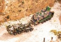 Faun PzTrsp SLT 50/2 ELEFANT, Bundeswehr 1978, Ladung mit PiPz Büffel
