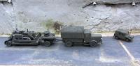 Büssing 8000 S Allrad Zugmaschine mit Seilwinde und Schwerlastanhänger 25t Bundeswehr 1956