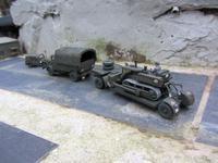 Büssing 8000 S Allrad Zugmaschine mit Seilwinde und Schwerlastanhänger 25t Bundeswehr 1956