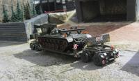 Schwerlastanhänger bis 60t mit Brückenlegepanzer M48 A1GE  AVBL